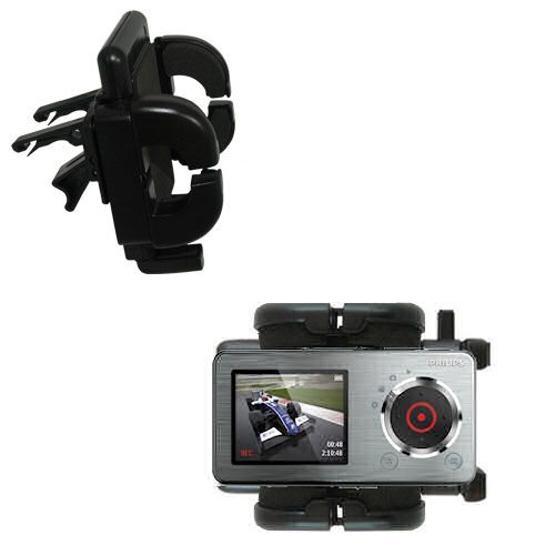 Vent Swivel Car Auto Holder Mount compatible with the Philips GoGear CAM SA2CAM08K Video Player