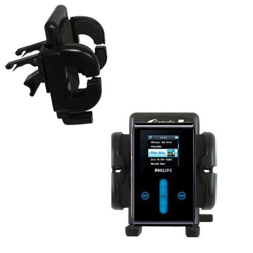 Vent Swivel Car Auto Holder Mount compatible with the Philips GoGear HDD1420 HDD1430