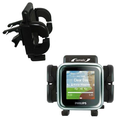 Vent Swivel Car Auto Holder Mount compatible with the Philips GoGear SA2925/37 Spark