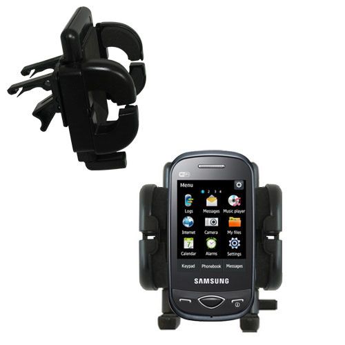 Gomadic Air Vent Clip Based Cradle Holder Car / Auto Mount suitable for the Samsung B3410W - Lifetime Warranty