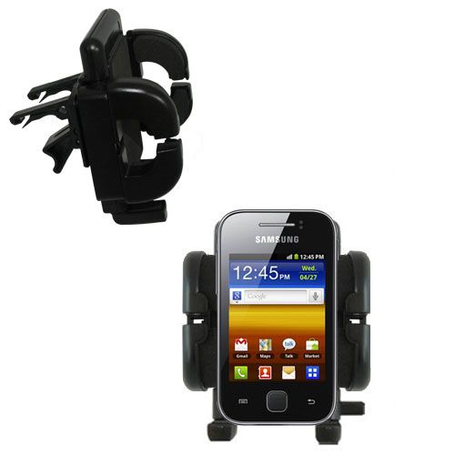 Gomadic Air Vent Clip Based Cradle Holder Car / Auto Mount suitable for the Samsung Galaxy Y - Lifetime Warranty