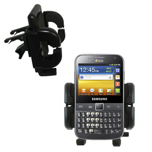 Vent Swivel Car Auto Holder Mount compatible with the Samsung Galaxy Y Pro DUOS