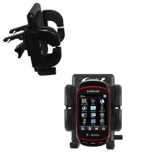 Gomadic Air Vent Clip Based Cradle Holder Car / Auto Mount suitable for the Samsung Gravity Touch - Lifetime Warranty