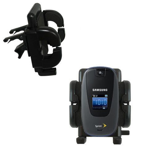 Gomadic Air Vent Clip Based Cradle Holder Car / Auto Mount suitable for the Samsung SPH-M510 - Lifetime Warranty