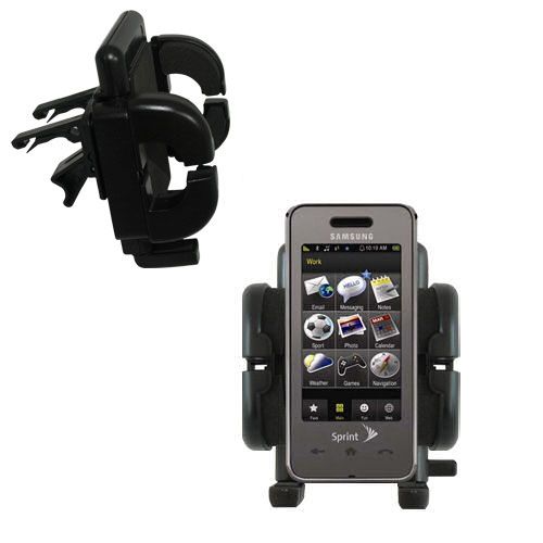 Gomadic Air Vent Clip Based Cradle Holder Car / Auto Mount suitable for the Samsung SPH-M800 - Lifetime Warranty