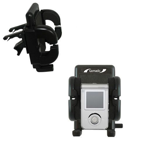 Gomadic Air Vent Clip Based Cradle Holder Car / Auto Mount suitable for the Samsung Yepp YP-T7Z - Lifetime Warranty