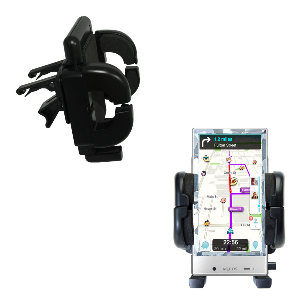 Vent Swivel Car Auto Holder Mount compatible with the Sharp AQUOS Crystal