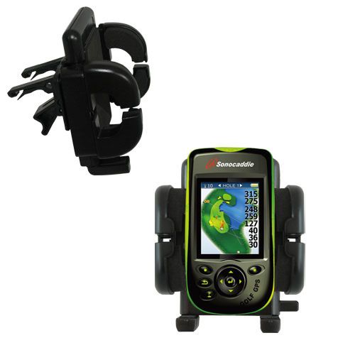Vent Swivel Car Auto Holder Mount compatible with the Sonocaddie v300 GPS