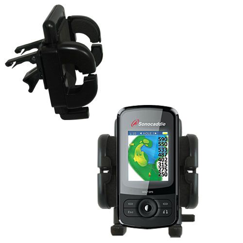 Vent Swivel Car Auto Holder Mount compatible with the Sonocaddie v300 Plus GPS