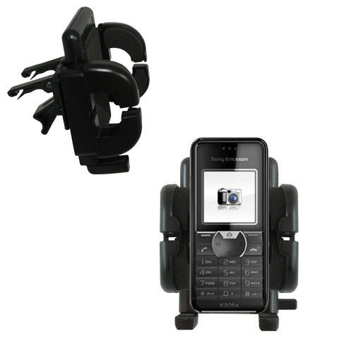 Vent Swivel Car Auto Holder Mount compatible with the Sony Ericsson k205a