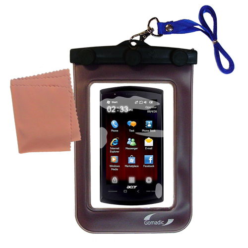 Waterproof Case compatible with the Acer NeoTouch S200 to use underwater