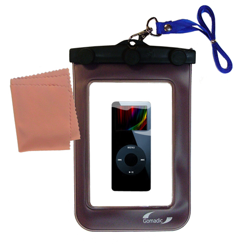 Waterproof Case compatible with the Apple iPod 80GB to use underwater
