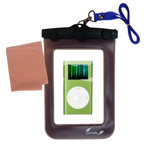 Waterproof Case compatible with the Apple iPod Mini to use underwater