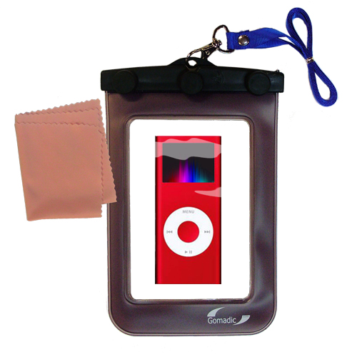 Waterproof Case compatible with the Apple iPod Nano to use underwater