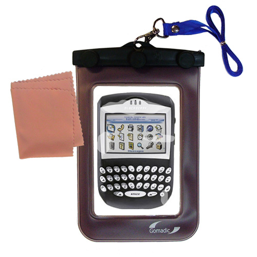 Gomadic clean and dry waterproof protective case suitablefor the Blackberry 7250  to use underwater - Unique Floating Design