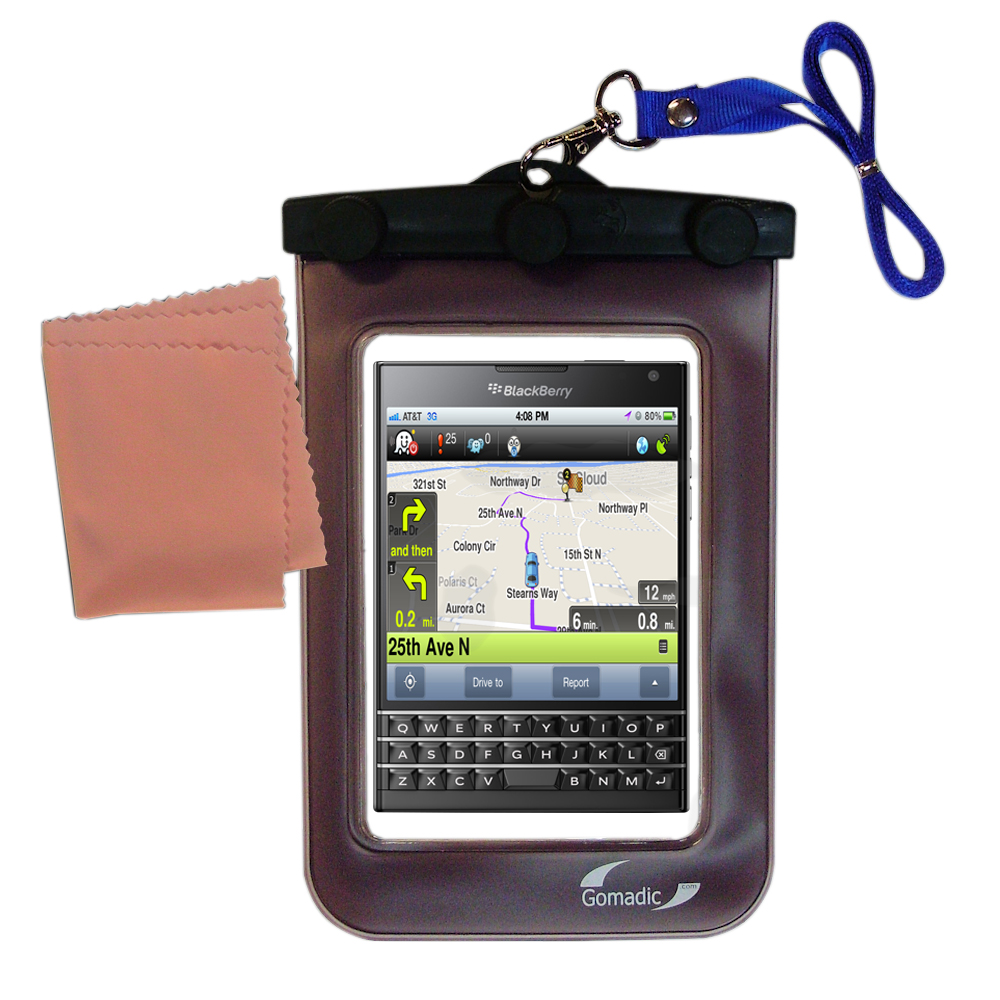 Waterproof Case compatible with the Blackberry Passport to use underwater
