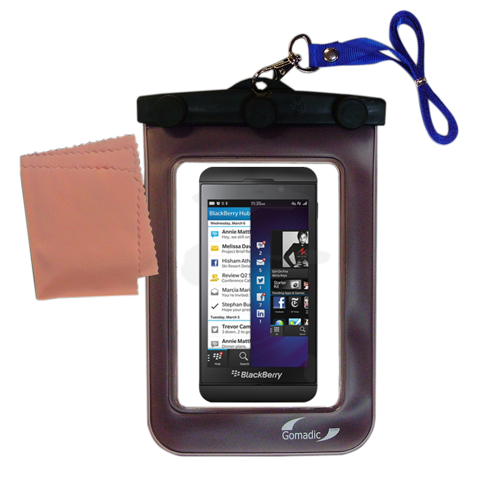 Waterproof Case compatible with the Blackberry Z10 to use underwater