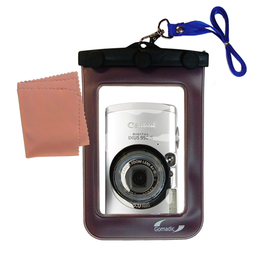 Gomadic Waterproof Camera Protective Bag suitable for the Canon IXUS 950 IS - Unique Floating Design Keeps Camera Clean and Dry