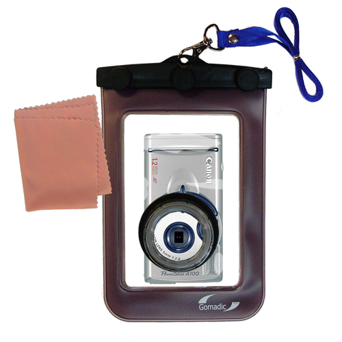 Waterproof Camera Case compatible with the Canon PowerShot A100