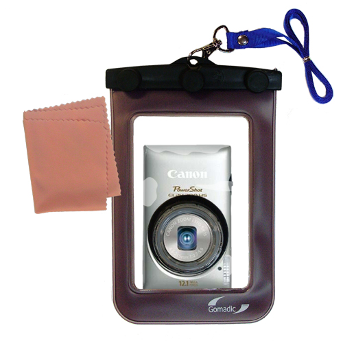 Gomadic Waterproof Camera Protective Bag suitable for the Canon Powershot ELPH 300 HS - Unique Floating Design Keeps Camera Clean and Dry