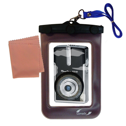 Waterproof Camera Case compatible with the Canon Powershot SD10