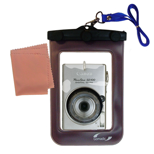 Waterproof Camera Case compatible with the Canon Powershot SD100
