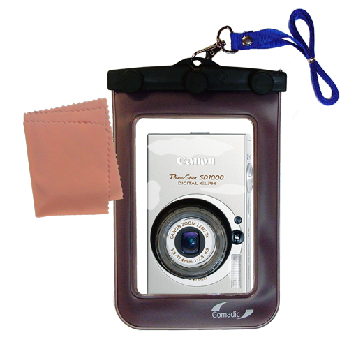 Waterproof Camera Case compatible with the Canon Powershot SD1000