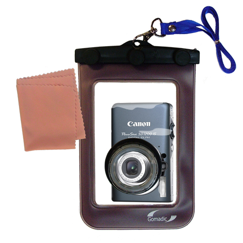 Waterproof Camera Case compatible with the Canon Powershot SD1200 IS