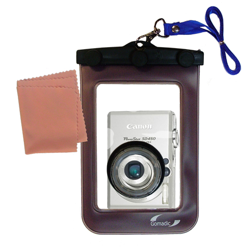 Waterproof Camera Case compatible with the Canon Powershot SD450