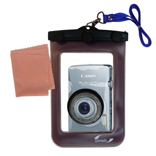 Waterproof Camera Case compatible with the Canon Powershot SD750
