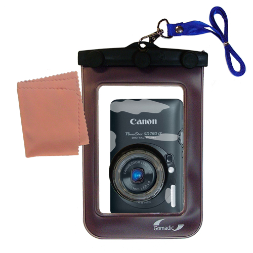 Waterproof Camera Case compatible with the Canon Powershot SD780 IS