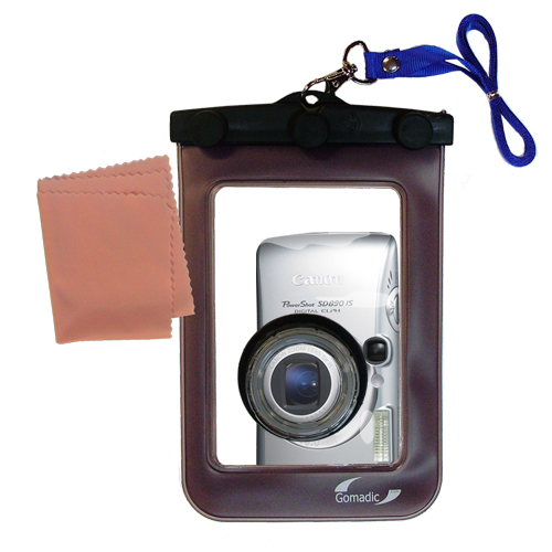Waterproof Camera Case compatible with the Canon Powershot SD890 IS