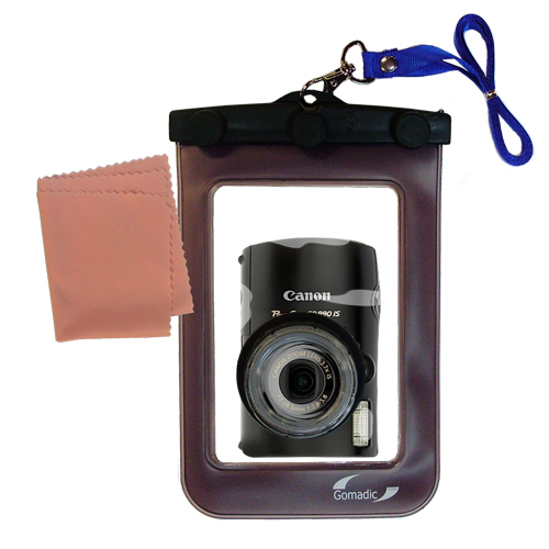 Waterproof Camera Case compatible with the Canon Powershot SD990 IS