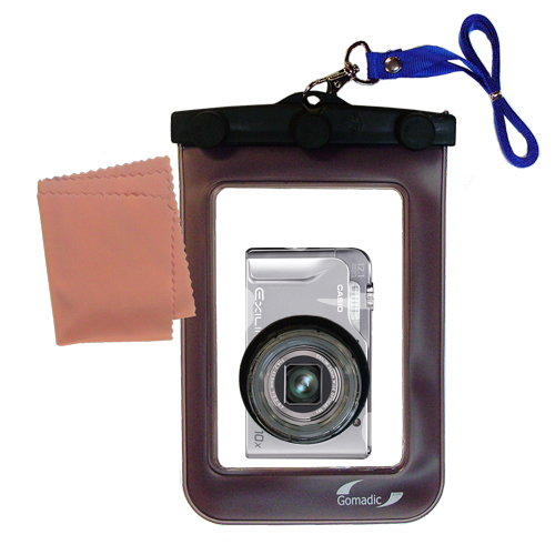Waterproof Camera Case compatible with the Casio Exilim EX-H10