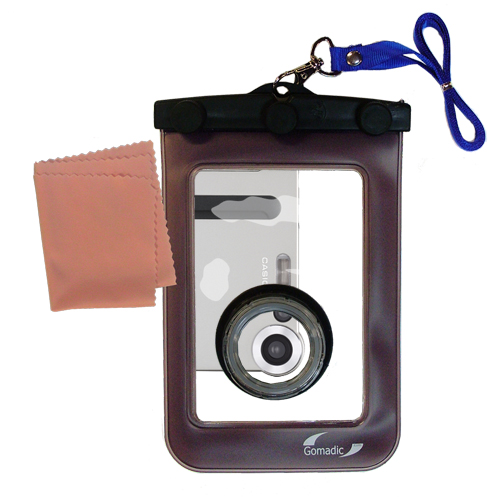 Waterproof Camera Case compatible with the Casio Exilim EX-S1