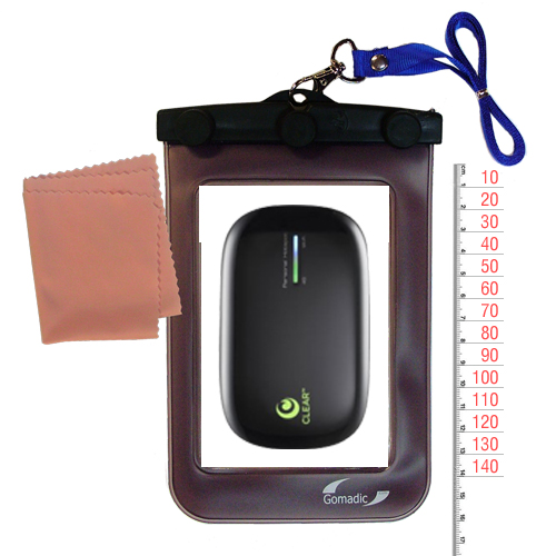 Waterproof Case compatible with the Clearwire Clear Spot 4G to use underwater