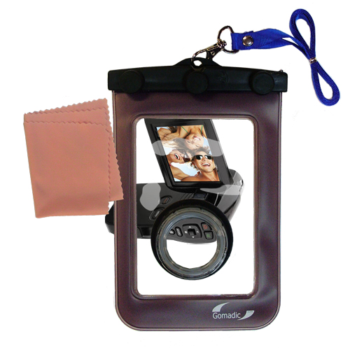 Waterproof Case compatible with the Coby CAM4002 SNAPP Camcorder to use underwater