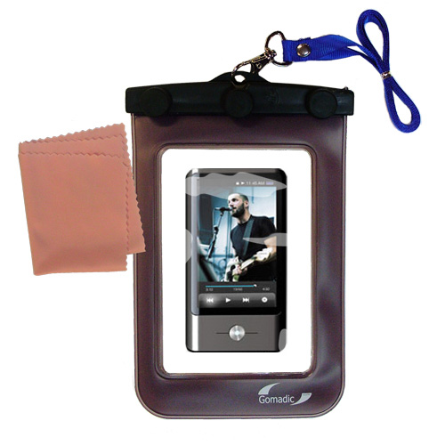 Waterproof Case compatible with the Coby MP837 Touchscreen Video MP3 Player to use underwater