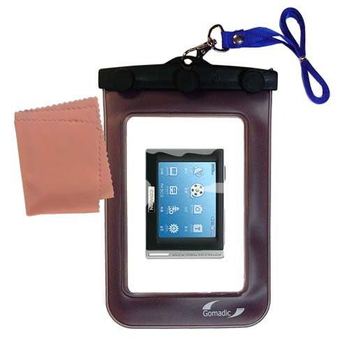 Waterproof Case compatible with the Cowon cowon d2 to use underwater