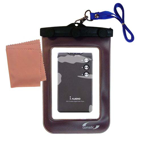 Waterproof Case compatible with the Cowon iAudio M3L to use underwater