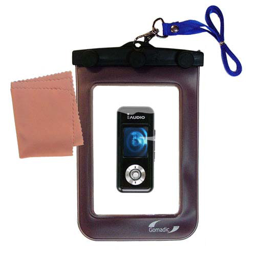 Waterproof Case compatible with the Cowon iAudio U3 to use underwater