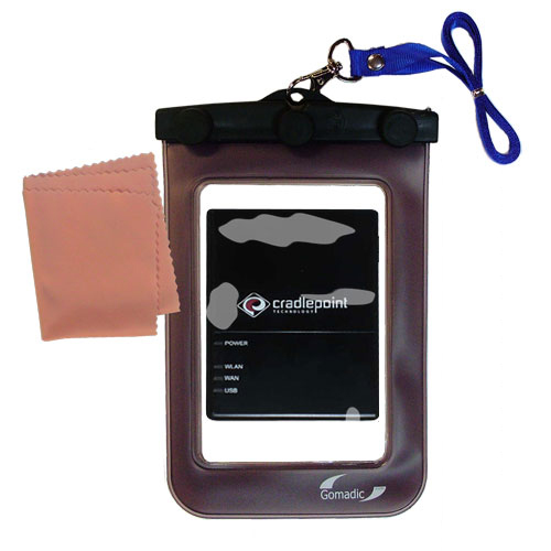 Waterproof Case compatible with the Cradlepoint CTR350 Cellular Travel Router to use underwater