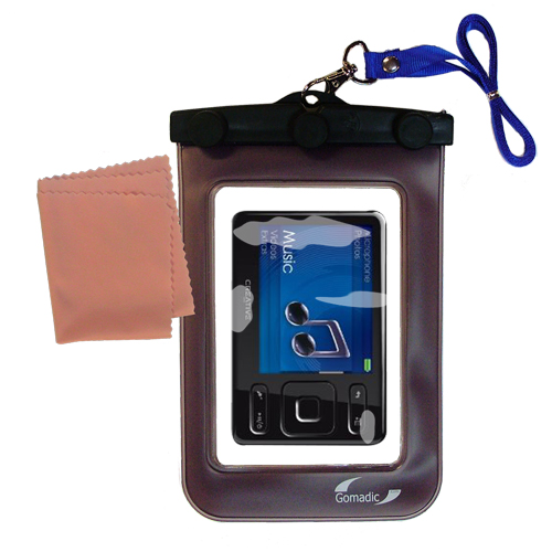 Waterproof Case compatible with the Creative ZEN MX SE to use underwater