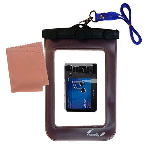 Waterproof Case compatible with the Creative Zen MX to use underwater