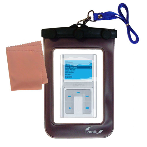 Waterproof Case compatible with the Creative Zen Sleek to use underwater