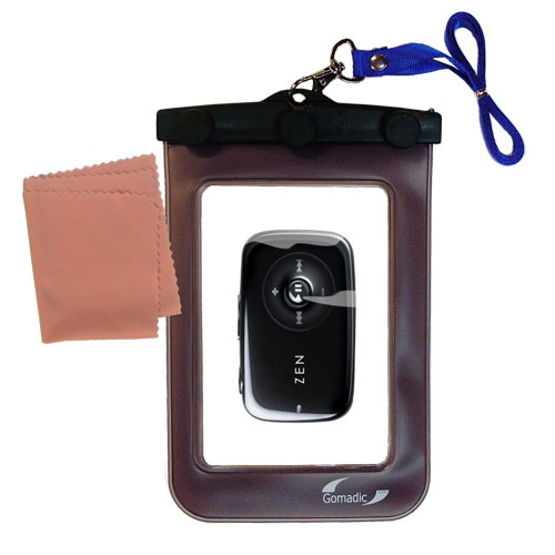 Waterproof Case compatible with the Creative Zen Stone to use underwater