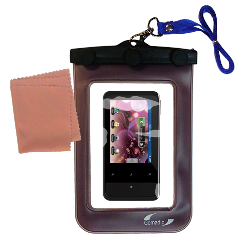 Waterproof Case compatible with the Creative ZEN Touch 2 to use underwater