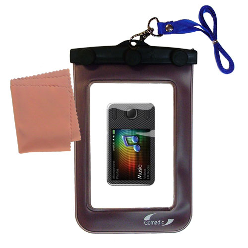 Waterproof Case compatible with the Creative Zen X-Fi Style to use underwater
