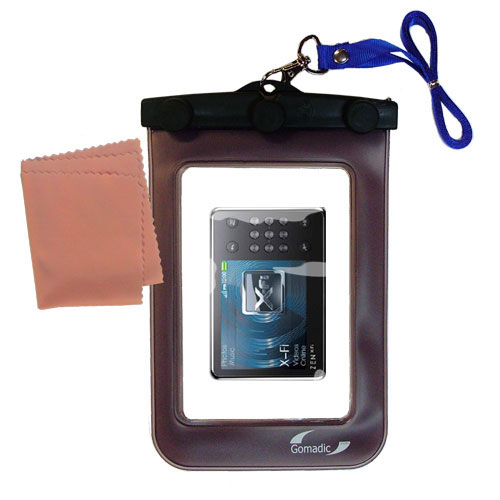 Waterproof Case compatible with the Creative Zen X-Fi with Wireless LAN to use underwater