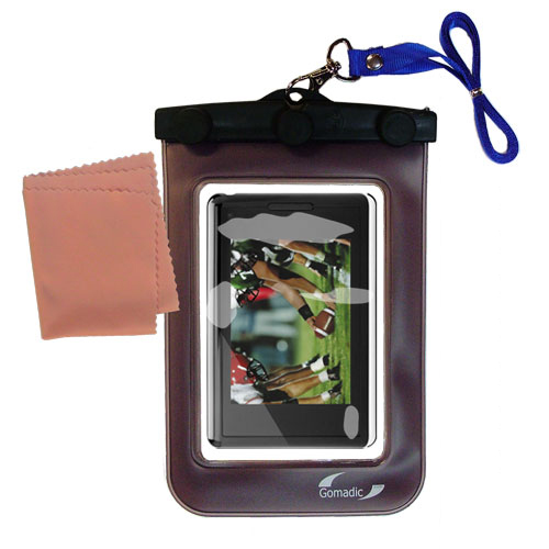 Waterproof Case compatible with the FLO TV PTV 350 Personal Television to use underwater